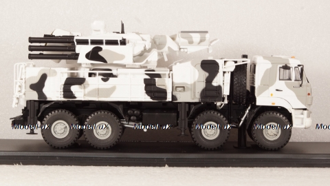 КАМАЗ-6560 ЗРПК 96К6 (Панцирь-С1) камуфляж Арктика, SSM1386 1:43 