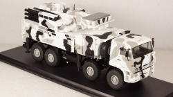 КАМАЗ-6560 ЗРПК 96К6 (Панцирь-С1) камуфляж Арктика, SSM1386 1:43 