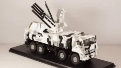 КАМАЗ-6560 ЗРПК 96К6 (Панцирь-С1) камуфляж Арктика, SSM1386 1:43 