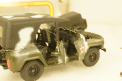 Уаз-469 с прицепом, чумной, Агат 1:43