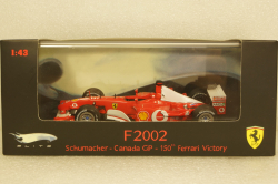 Ferrari F2002 М. Shumaher winner GP Canada  Formula1, Hot Wheels Elite 1:43