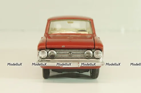 Москвич-408, красный, матовый, Dinky 1:43