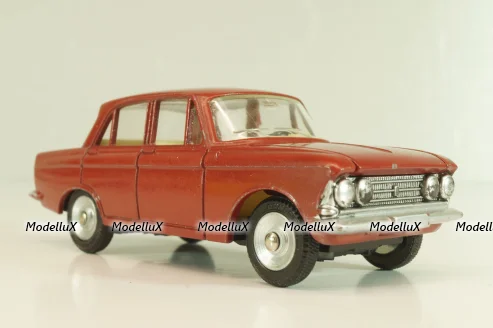 Москвич-408, красный, матовый, Dinky 1:43