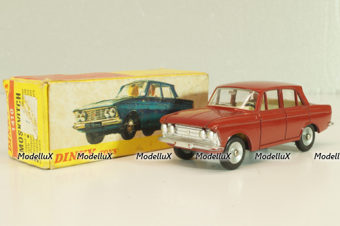 Москвич-408, красный, глянцевый в коробке, Dinky 1:43