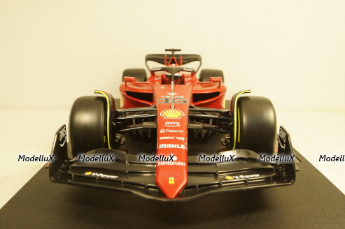 Ferrari f1-75 SCUDERIA N16 SEASON 2022,Charles Leclerc, Yellow Wheels, BU16811LE, Bburago 1:18