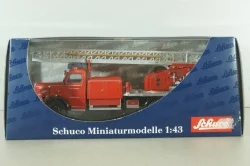 Mercedes L 6600  fire ladder 1951, red, 03091, Schuco 1:43