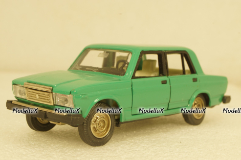 Ваз-2107, А40, зеленый №2, Тантал/Радон 1:43
