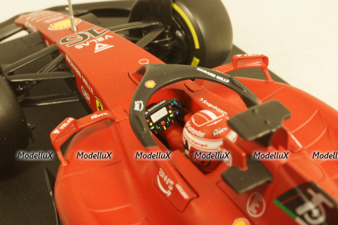 Ferrari f1-75 SCUDERIA N16 SEASON 2022,Charles Leclerc, Yellow Wheels, BU16811LE, Bburago 1:18