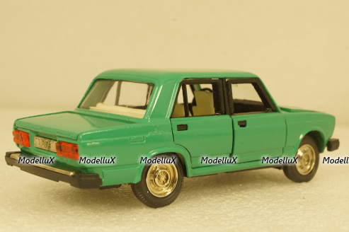 Ваз-2107, А40, зеленый №2, Тантал/Радон 1:43