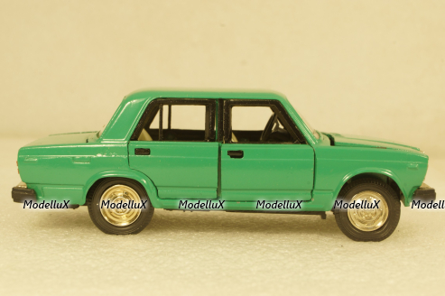 Ваз-2107, А40, зеленый №2, Тантал/Радон 1:43