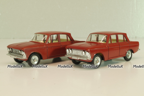 Москвич-408, красный, глянцевый в коробке, Dinky 1:43