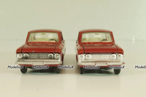 Москвич-408, красный, матовый, Dinky 1:43