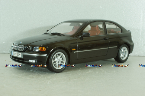 BMW 325i (E46) Compact 2000, black, 80430024440, Kyosho 1:18