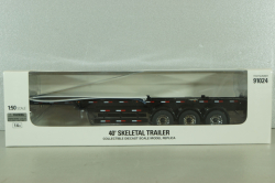 40' Skeletal semi-trailer, black, 91024, Diecast Masters 1:50