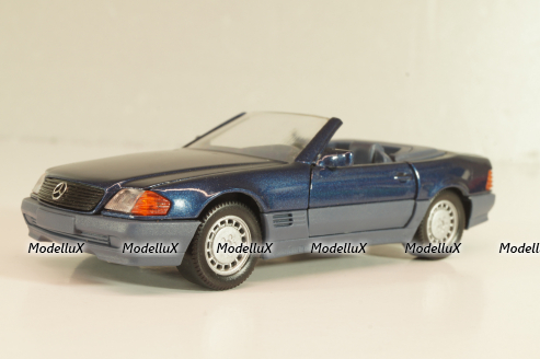 Mercedes-Benz SL 500 (R129) Cabriolet 1989, blue 1250, Schabak 1:43