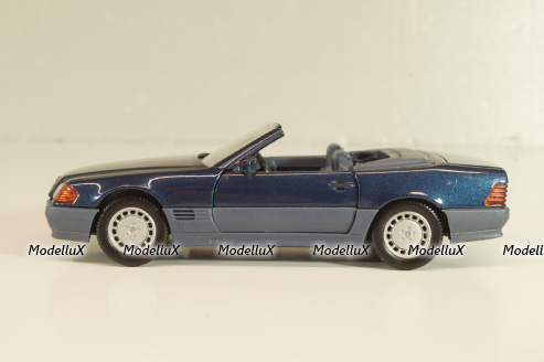 Mercedes-Benz SL 500 (R129) Cabriolet 1989, blue 1250, Schabak 1:43