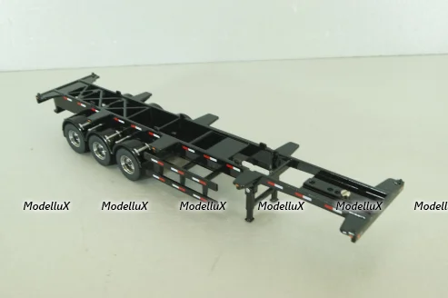 40' Skeletal semi-trailer, black, 91024, Diecast Masters 1:50