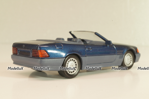 Mercedes-Benz SL 500 (R129) Cabriolet 1989, blue 1250, Schabak 1:43