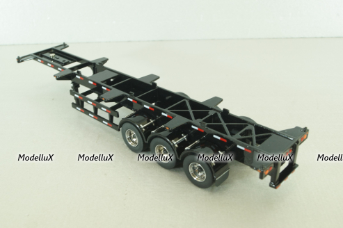 40' Skeletal semi-trailer, black, 91024, Diecast Masters 1:50