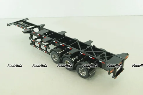 40' Skeletal semi-trailer, black, 91024, Diecast Masters 1:50
