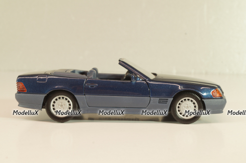 Mercedes-Benz SL 500 (R129) Cabriolet 1989, blue 1250, Schabak 1:43