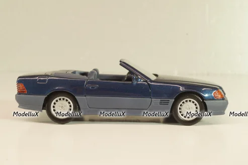 Mercedes-Benz SL 500 (R129) Cabriolet 1989, blue 1250, Schabak 1:43