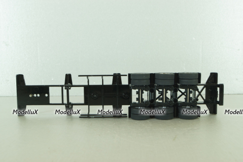 40' Skeletal semi-trailer, black, 91024, Diecast Masters 1:50