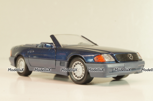 Mercedes-Benz SL 500 (R129) Cabriolet 1989, blue 1250, Schabak 1:43