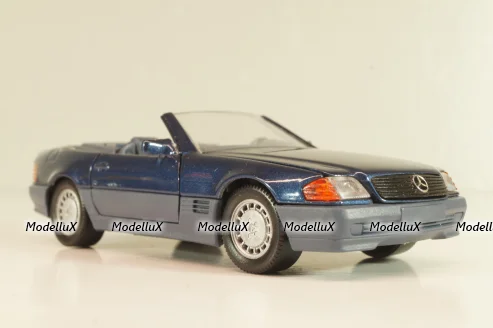 Mercedes-Benz SL 500 (R129) Cabriolet 1989, blue 1250, Schabak 1:43