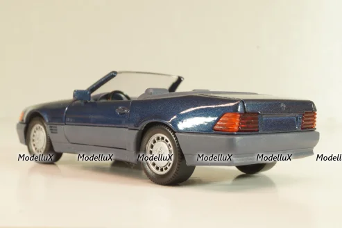Mercedes-Benz SL 500 (R129) Cabriolet 1989, blue 1250, Schabak 1:43