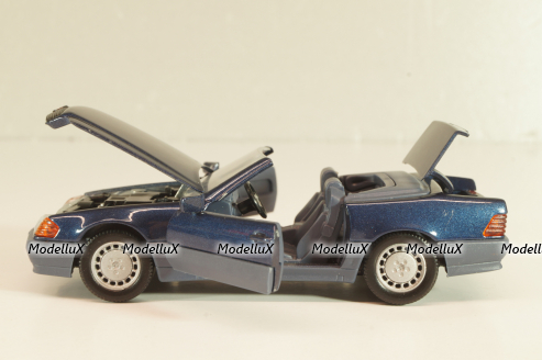 Mercedes-Benz SL 500 (R129) Cabriolet 1989, blue 1250, Schabak 1:43