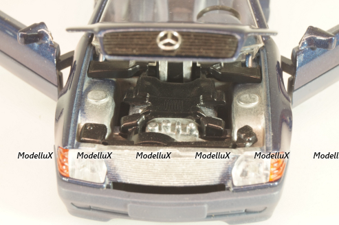 Mercedes-Benz SL 500 (R129) Cabriolet 1989, blue 1250, Schabak 1:43