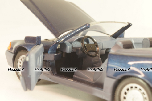 Mercedes-Benz SL 500 (R129) Cabriolet 1989, blue 1250, Schabak 1:43