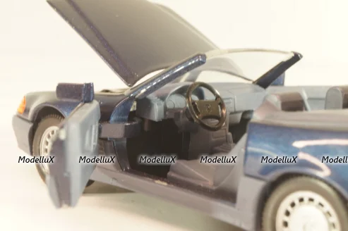 Mercedes-Benz SL 500 (R129) Cabriolet 1989, blue 1250, Schabak 1:43