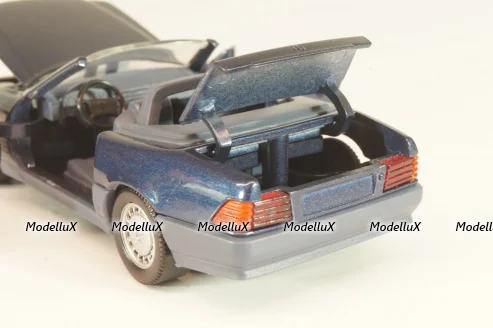 Mercedes-Benz SL 500 (R129) Cabriolet 1989, blue 1250, Schabak 1:43