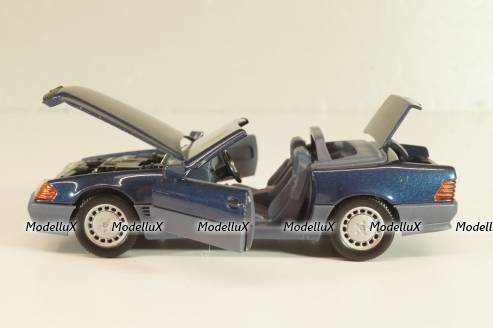 Mercedes-Benz SL 500 (R129) Cabriolet 1989, blue 1250, Schabak 1:43