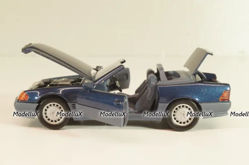 Mercedes-Benz SL 500 (R129) Cabriolet 1989, blue 1250, Schabak 1:43