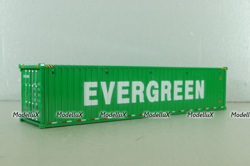40' dry goods sea container EVERGREEN, green, 91027A, Diecast Masters 1:50