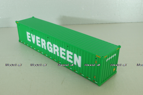 40' dry goods sea container EVERGREEN, green, 91027A, Diecast Masters 1:50