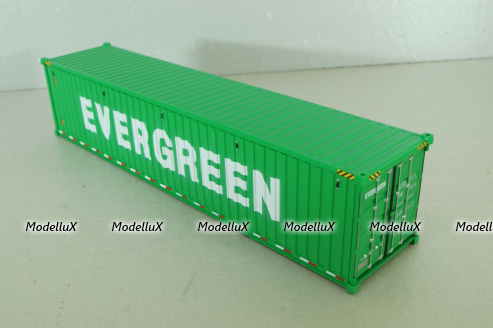 40' dry goods sea container EVERGREEN, green, 91027A, Diecast Masters 1:50
