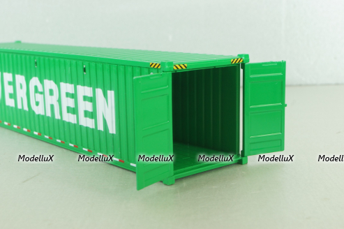 40' dry goods sea container EVERGREEN, green, 91027A, Diecast Masters 1:50