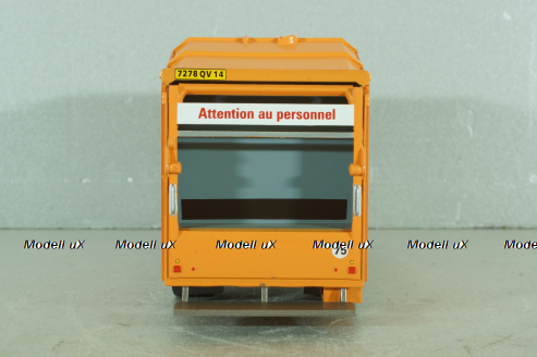 Saviem SM 10 garbage truck 1975, blue/orange, Altaya 1:43 