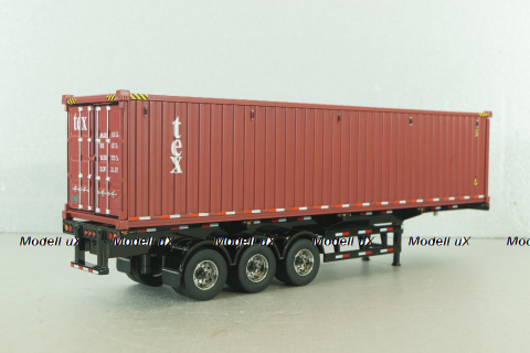 40' dry goods sea container, dark red, 91027A, Diecast Masters 1:50