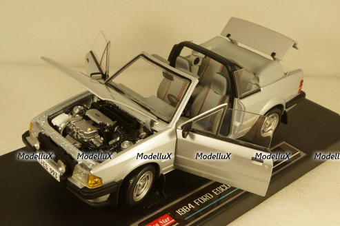 Ford Escort XR3i Cabrio, silver 1984, 4993, SunStar 1:18