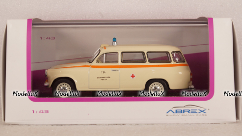 Skoda 1202 SW station wagon AMBULANCE 1964, 143ABSX-728XO, Abrex 1:43