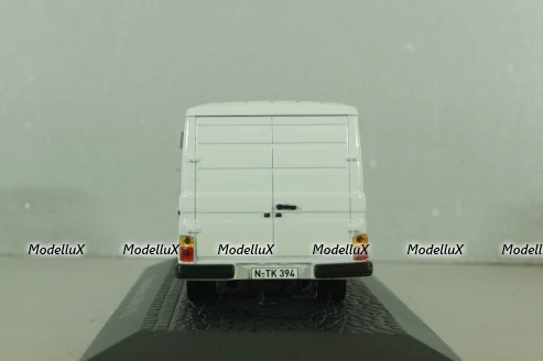 Mercedes L406D delivery bus "Grundig" 1972, white, Atlas 1:43
