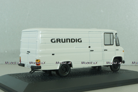 Mercedes L406D delivery bus "Grundig" 1972, white, Atlas 1:43