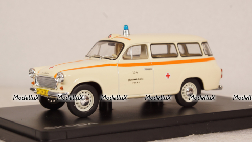 Skoda 1202 SW station wagon AMBULANCE 1964, 143ABSX-728XO, Abrex 1:43