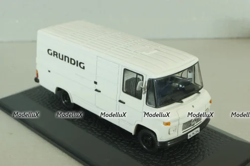 Mercedes L406D delivery bus "Grundig" 1972, white, Atlas 1:43