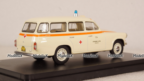 Skoda 1202 SW station wagon AMBULANCE 1964, 143ABSX-728XO, Abrex 1:43